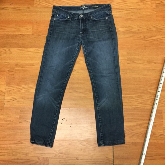 Women’s 7 for all mankind blue jeans size 28 - Picture 3 of 6